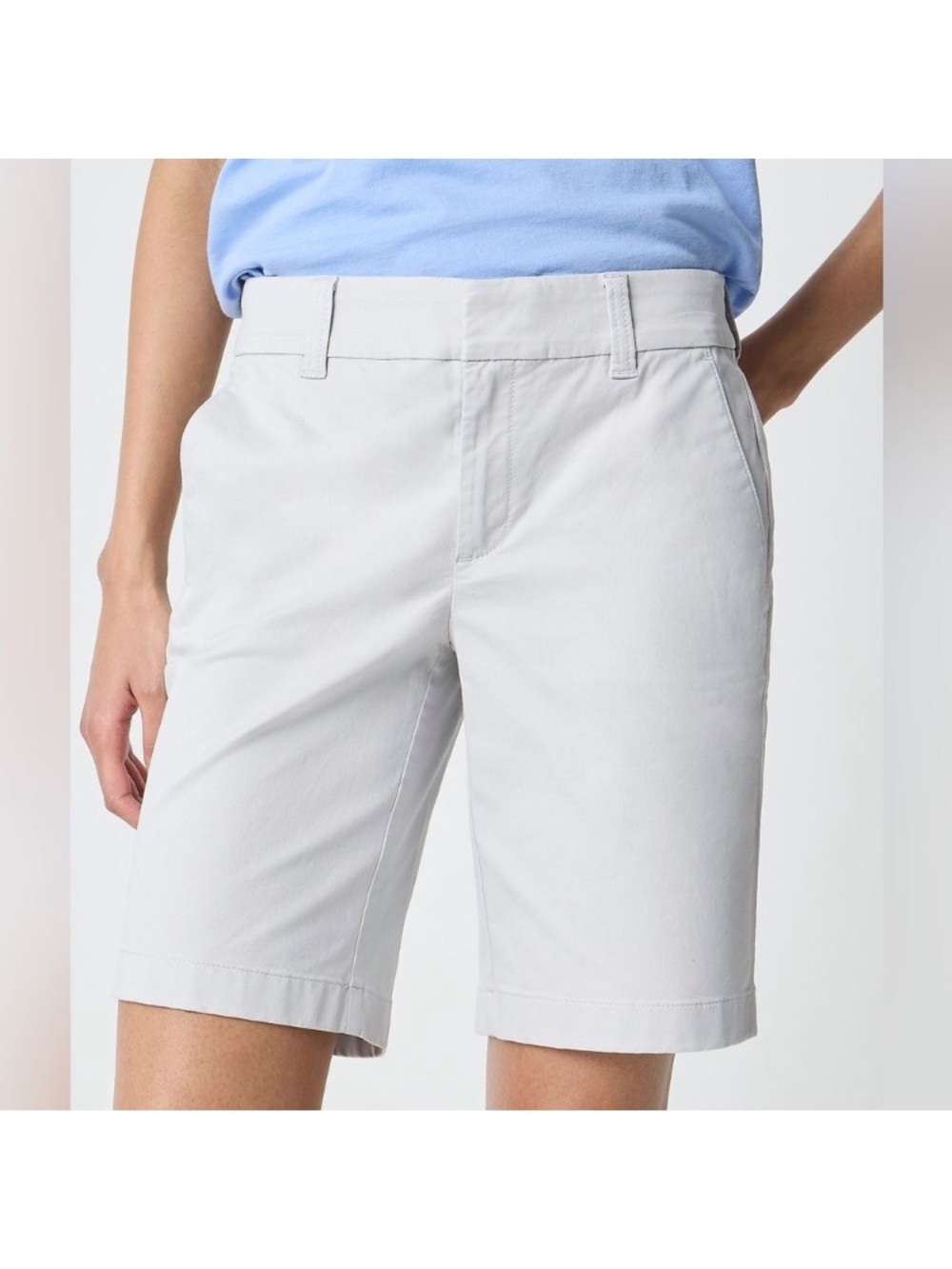 J Crew  Cotton Bermuda Chino Shorts  size 10 Style AL569
